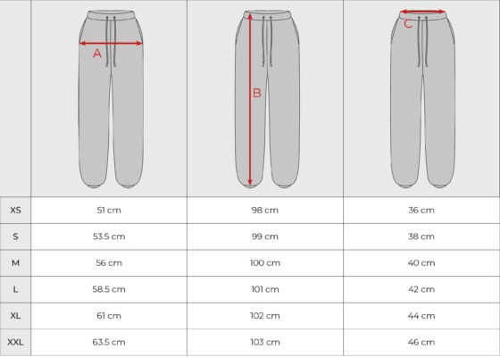 Baron Filou Size Chart